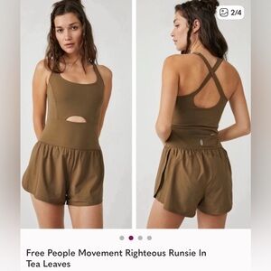 FP Movement Green Tea Runsie Romper